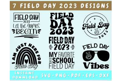 Field Day 2023 SVG Bundle, Field Day Fun Day SVG, Field Day Vibes SVG