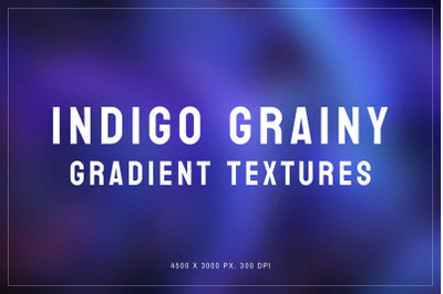 Indigo Grainy Gradient Textures