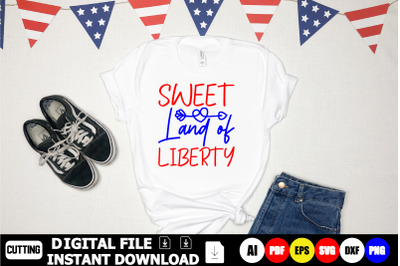 Sweet Land Of Liberty Svg Cut Files