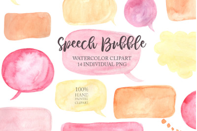 Watercolor Speech Bubble Clipart PNG