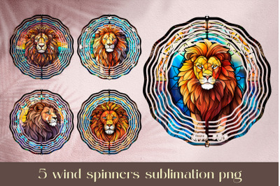 Stained glass wind spinner sublimation Vintage wind spinner