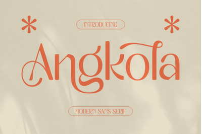 Angkola Typeface