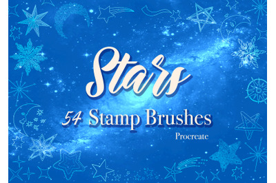 54 Stamps Brushes Procreate