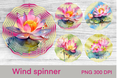 Lotus wind spinner | Flower wind spinner sublimation