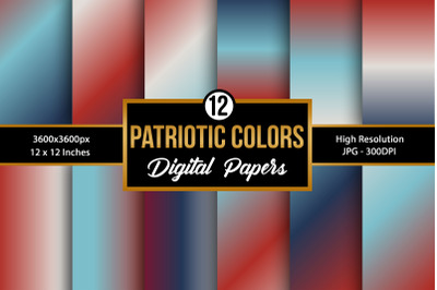 Red, Blue &amp; White USA Patriotic Backgrounds