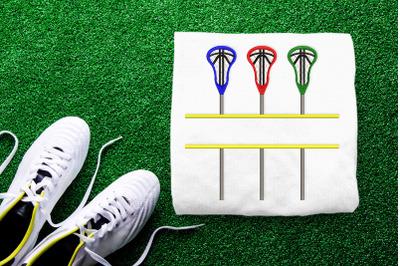 Lacrosse Stick Split | Embroidery