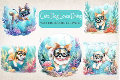 Cute Dog Loves Diving Summertime Bundle