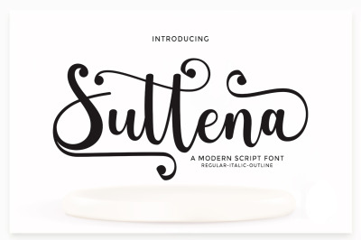 Suttena Script Font