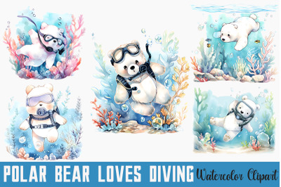 Polar Bear Loves Diving Summer Bundle