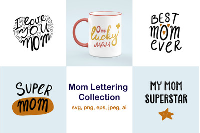 Lettering for mom SVG