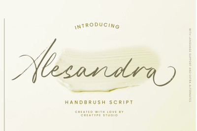 Alesandra Handbrush Script