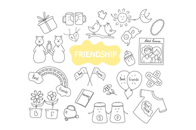 Doodle friendship set
