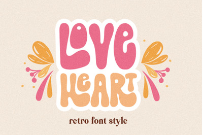 Love Heart Lovely Groovy Font