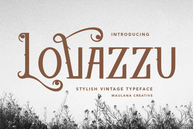Lovazzu Stylish Vintage Typeface