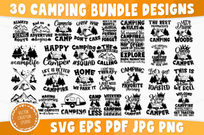 Camping Svg Bundle, Camping Svg, Camp Life Svg