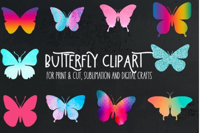 Bright Butterfly Clipart | Fun Butterfly PNG Clipart