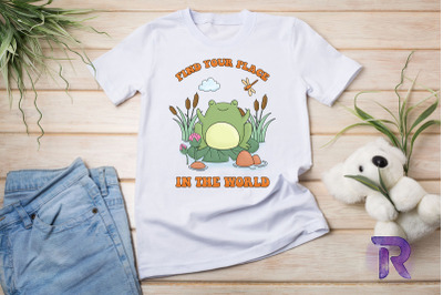 Find your place in the world Groovy Frog