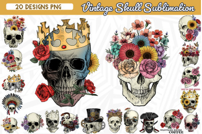 Vintage Skull Sublimation Bundle