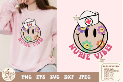 Nurse Vibes PNG svg&2C; Sublimation Digital Design