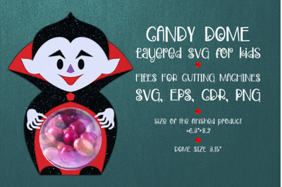 Little Vampire | Halloween Candy Dome Template
