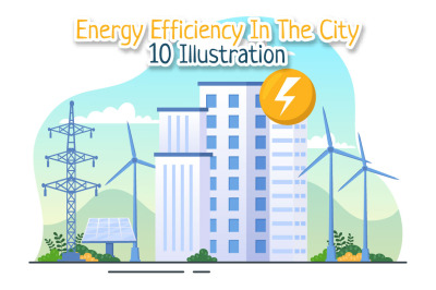 10 Energy Efficiency in the City Illustration