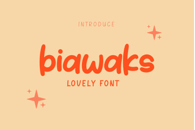 biawaks font