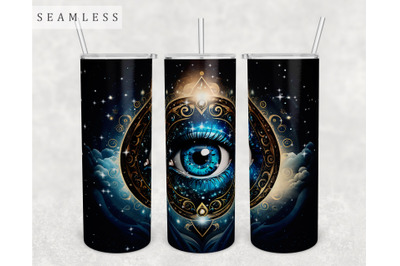 Evil Eye Tumbler Wrap, 20 Oz Skinny Tumbler Sublimation Design