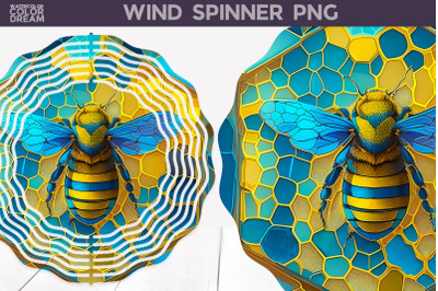Stained Glass Bee Wind Spinner | Bee Wind Spinner