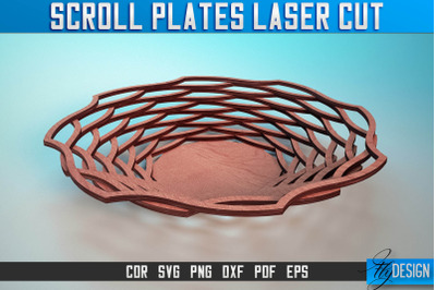 Scroll Plates Laser Cut SVG | Home Laser Cut SVG Design | CNC Files