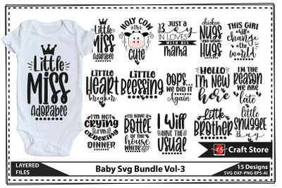 Baby Svg Bundle Vol-3