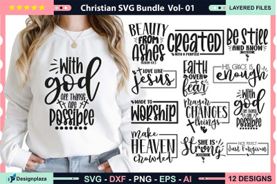 Christian SVG Bundle  Vol- 01