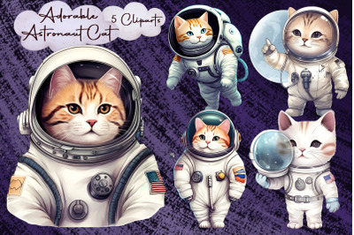 Adorable Astronaut Cat Sublimation