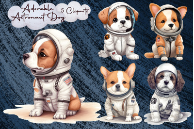 Adorable Astronaut Dog Sublimation