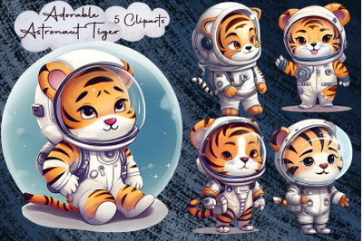 Adorable Astronaut Tiger Sublimation
