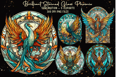 Brilliant Stained Glass Phoenix
