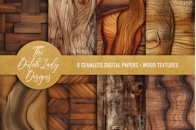 Seamless Wooden Texture Patterns