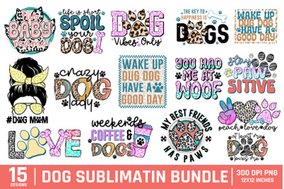 Dog Sublimation Bundle - Pets PNG Sublimation
