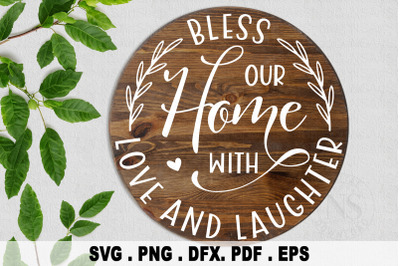 Round sign svg, Welcome sign svg, farmhouse svg, welcome door sign