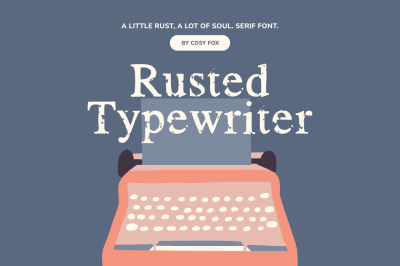 Rusted Typewriter Font