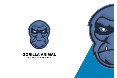 evil gorilla design logo abstract monogram vector template