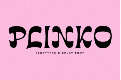 Plinko Typeface