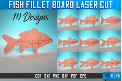 Fish Fillet Board Laser Cut SVG | Funny Dad Laser Cut SVG Design | CNC