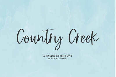 Country Creek Script