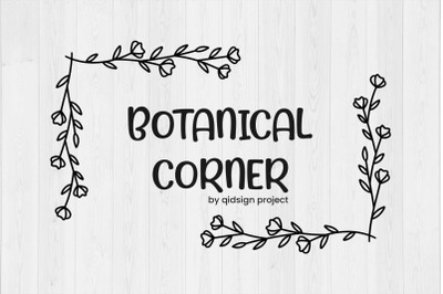 Botanical Corner SVG | 12 Variations