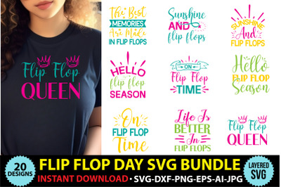 Flip Flop Day Bundle SVG cut file design