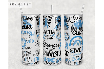 Prostate Cancer Awareness Tumbler Wrap, 20 Oz Skinny Tumbler PNG