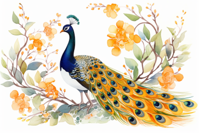 Floral Peacock