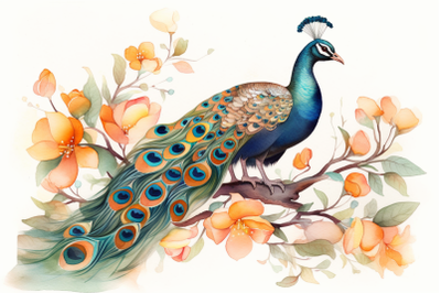Floral Peacock