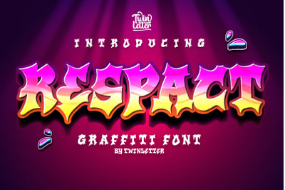 Respact is a one-of-a-kind graffiti font
