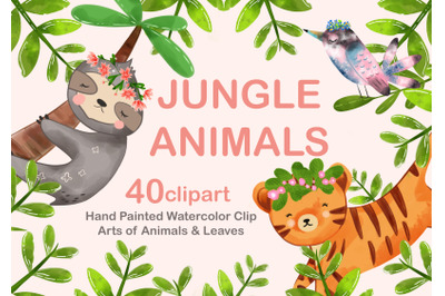 Jungle Animals 40 clipart Ipad Procreate